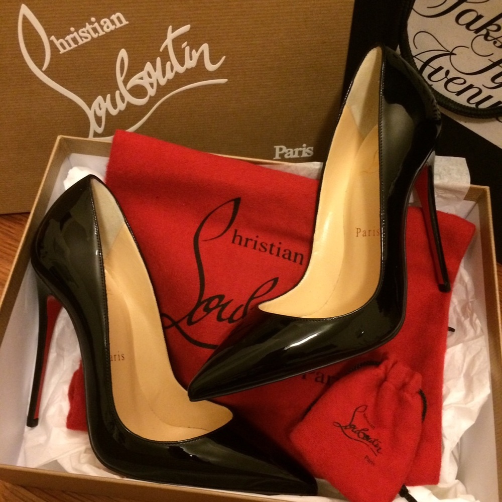 So Kate Patent Pointed-Toe Red Sole Pump